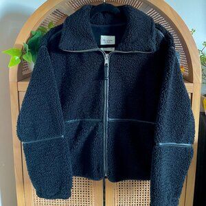 Abercrombie & Fitch Sherpa Mockneck Full-Zip